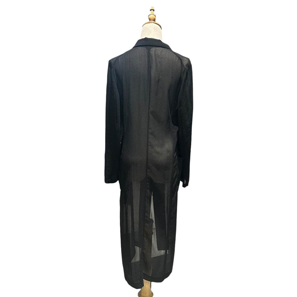 COMME des GARCONS 99SS Poly Sheer Long Coat Size FREE