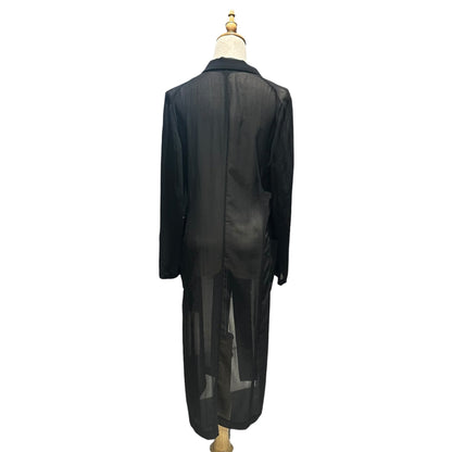 COMME des GARCONS 99SS Poly Sheer Long Coat Size FREE