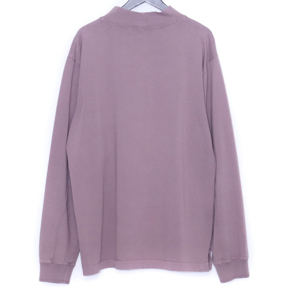 DIOR HOMM Purple Logo Mock Neck Long Sleeve T-Shirt Size XL