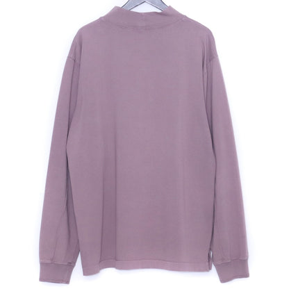 DIOR HOMM Purple Logo Mock Neck Long Sleeve T-Shirt Size XL