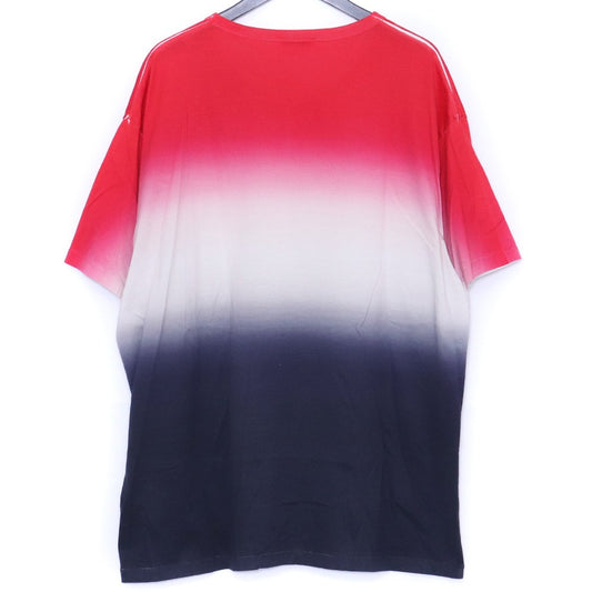 MONCLER Maglia Gradient T-Shirt Red/White/Navy Size XXL