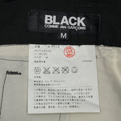 BLACK COMME des GARCONS 10AW Graphic Pants Black Size M