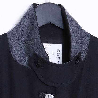 SACAI 24AW Suiting High Neck Jacket Black Size 2
