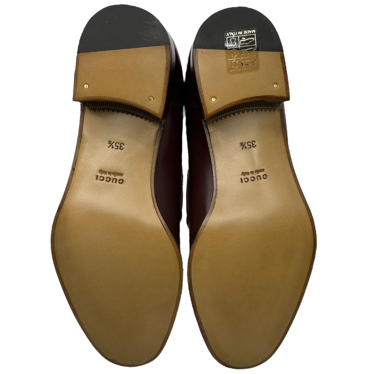 GUCCI Horsebit Sherry Line Loafer Size 35