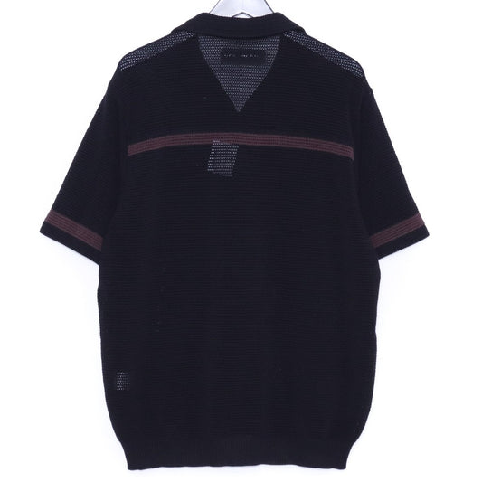 WACKO MARIA 26SS Short Sleeve Knit Shirt Black Size M