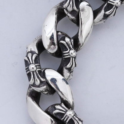 CHROME HEARTS Fancy Link Clip Bracelet Silver Size ONE SIZE