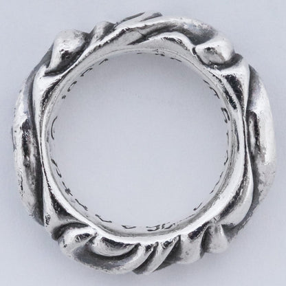 CHROME HEARTS SCRL Band Silver Ring Size ONE SIZE