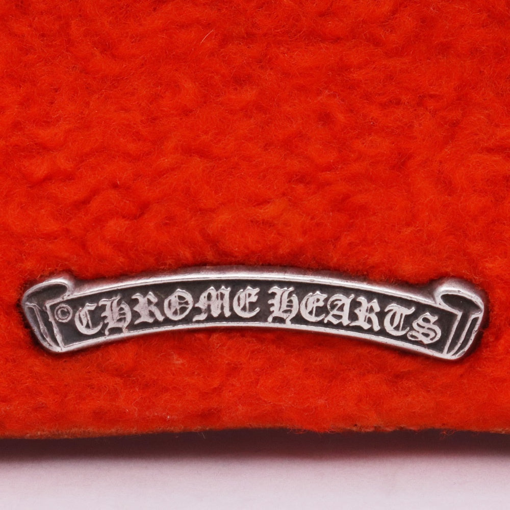 CHROME HEARTS Dagger Zip Change Purse Orange Size F