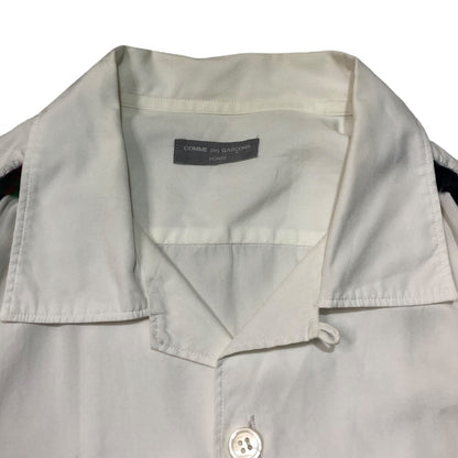 COMME des GARCONS HOMME 90s Wool Piping Shirt White