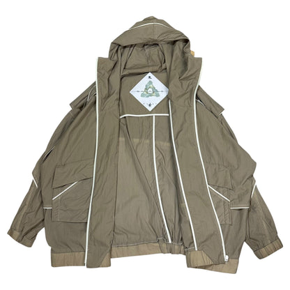 BALMUNG Layered High Neck Big Hoodie Icon Ivory Size FREE