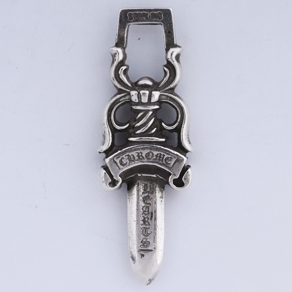 CHROME HEARTS Dagger Pendant Necklace Silver Size #10