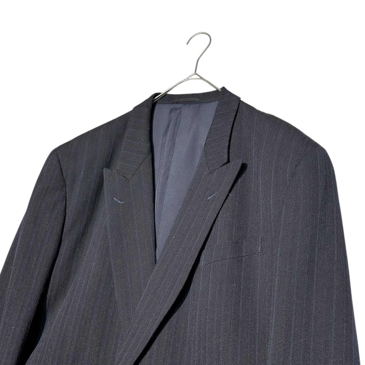 COMME des GARCONS HOMME PLUS 80s Striped Jacket Navy Size M