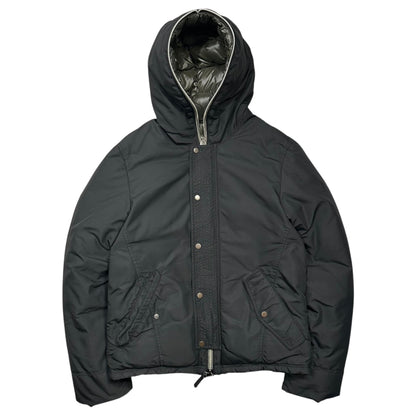 DUVETICA CEBRENO Hooded Down Jacket Black Size 46
