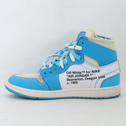 Off-White Air Jordan 1 High UNC White Sneakers Size 26cm