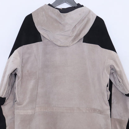 SEVEN BY SEVEN Leather Mountain Parka Jacket Gray Size S