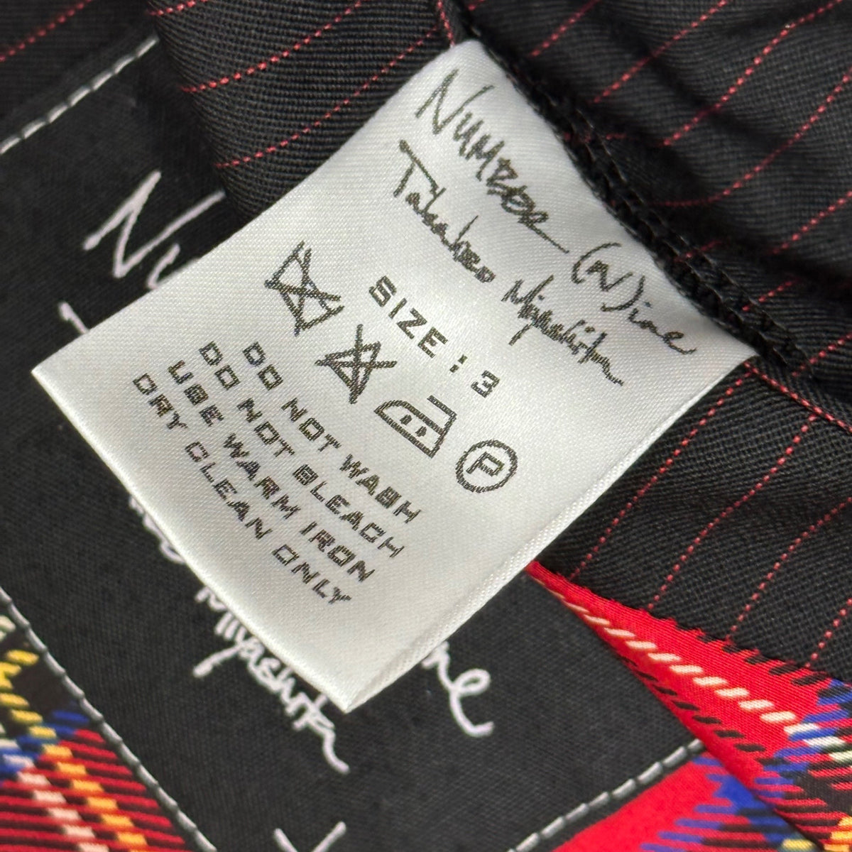 NUMBER (N)INE 05SS Night Crawler Jacket Multi Size 3