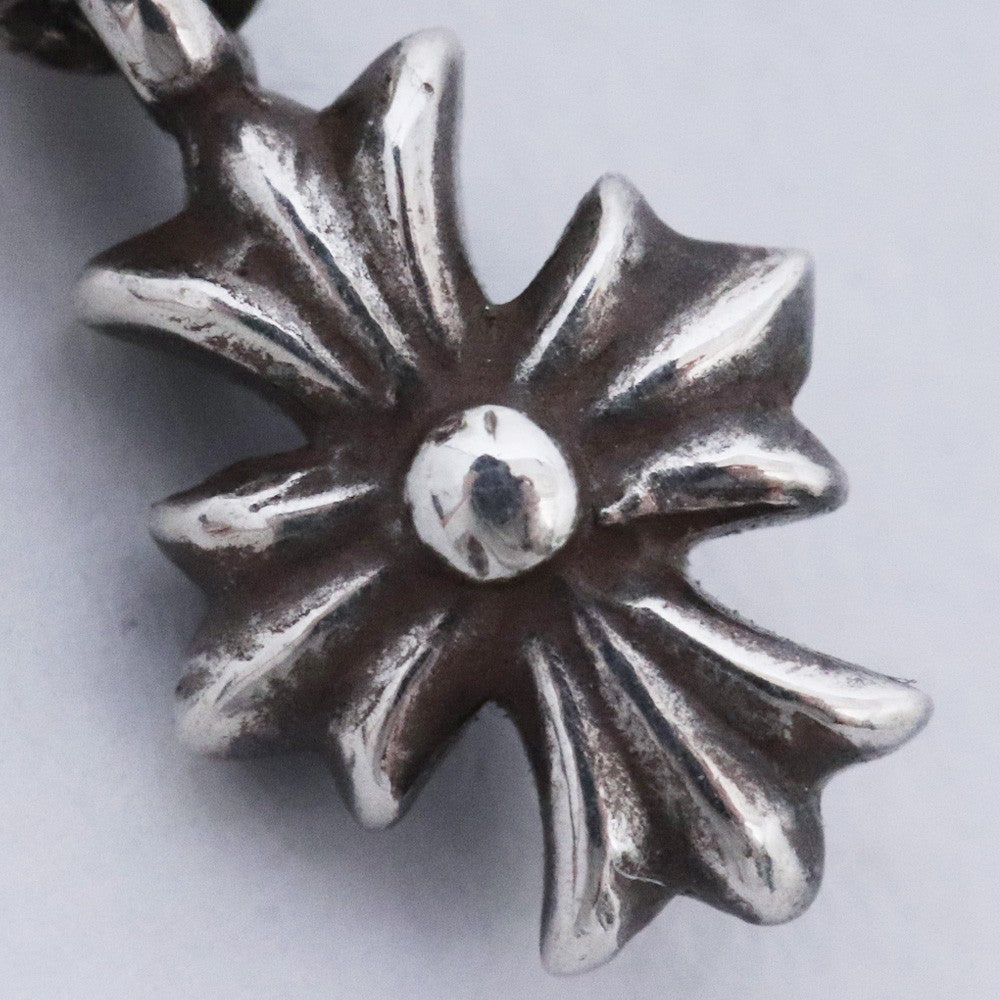 CHROME HEARTS Tiny E CH Plus Drop Earring Silver Size F