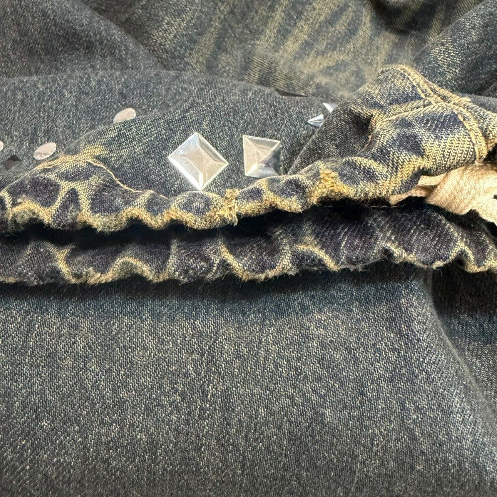 Maison MIHARA YASUHIRO Sticker Indigo Wide Jeans Size 46