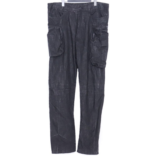 Nude: Masahiko Maruyama Linen India Ink Cargo Pants Size 3