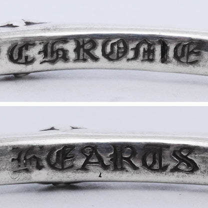 CHROME HEARTS SBT Band Bangle Silver Size M