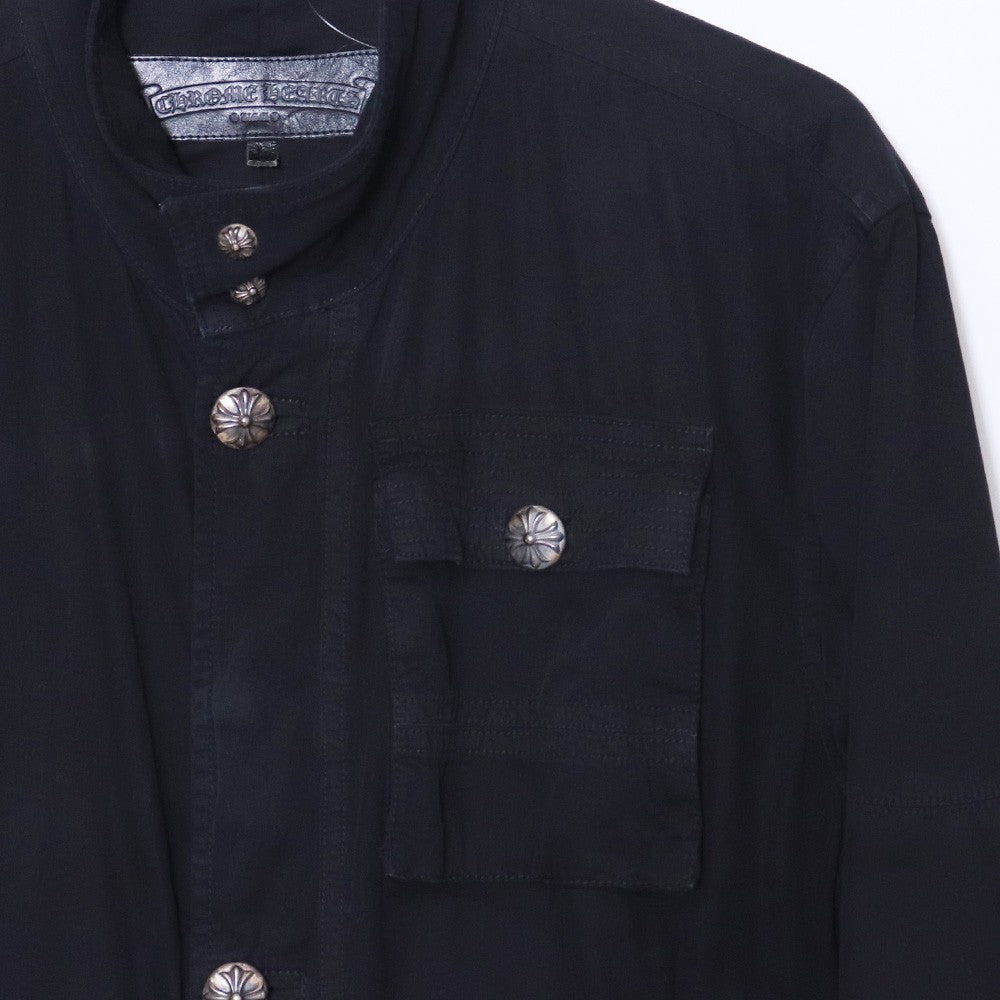 CHROME HEARTS Cherry Bomb Military Jacket Black Size L