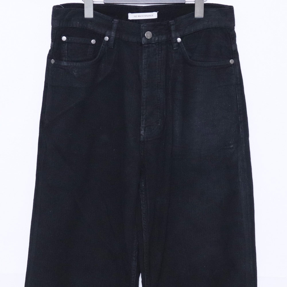 NO MAINTENANCE ONLY ARK Waxed Baggy Cord Pants Size 30
