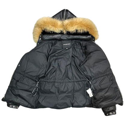 Bape A BATHING APE 00s Racoon Fur Down Jacket Blk Size S