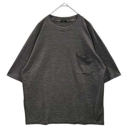 COMOLI 24SS Summer Wool Striped T-Shirt Size 2