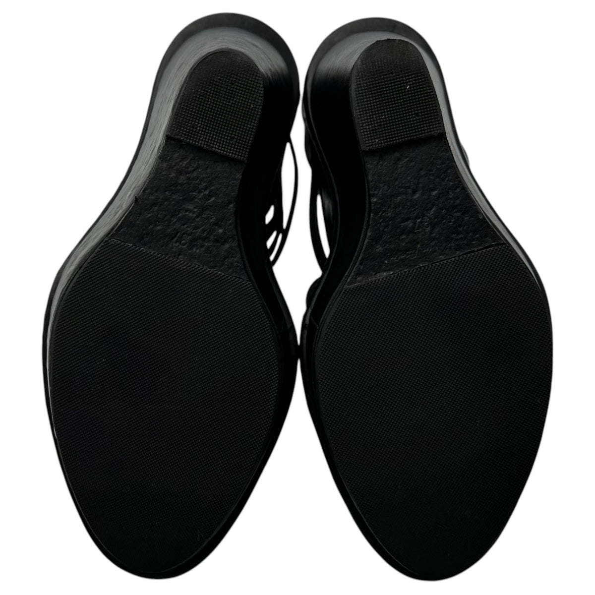 ANN DEMEULEMEESTER 12SS Wedge Sole Leather Sandals Size 37