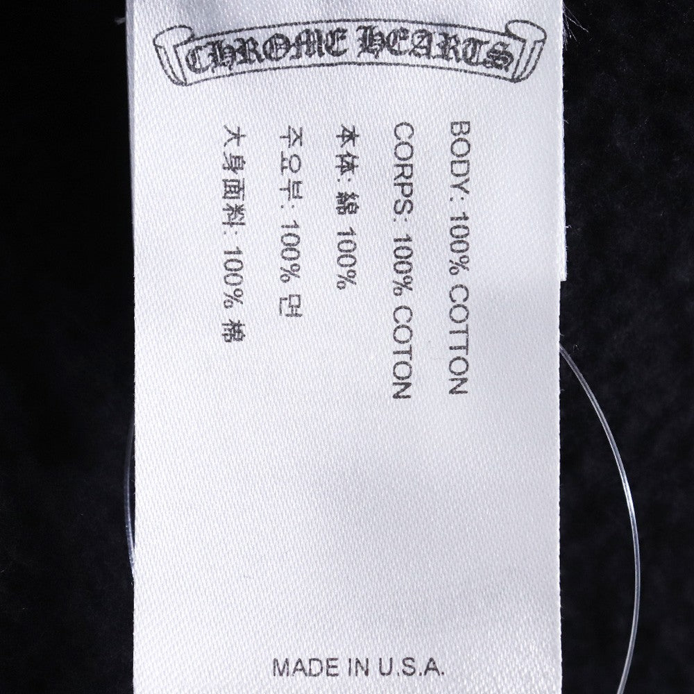 Chrome Hearts Stencil Cross Hoodie Black Size L