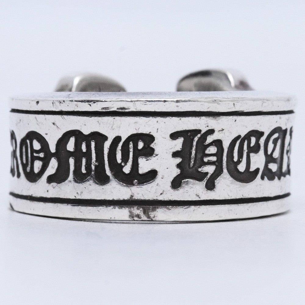 CHROME HEARTS LG Scroll Label Ring Silver Size ONE SIZE