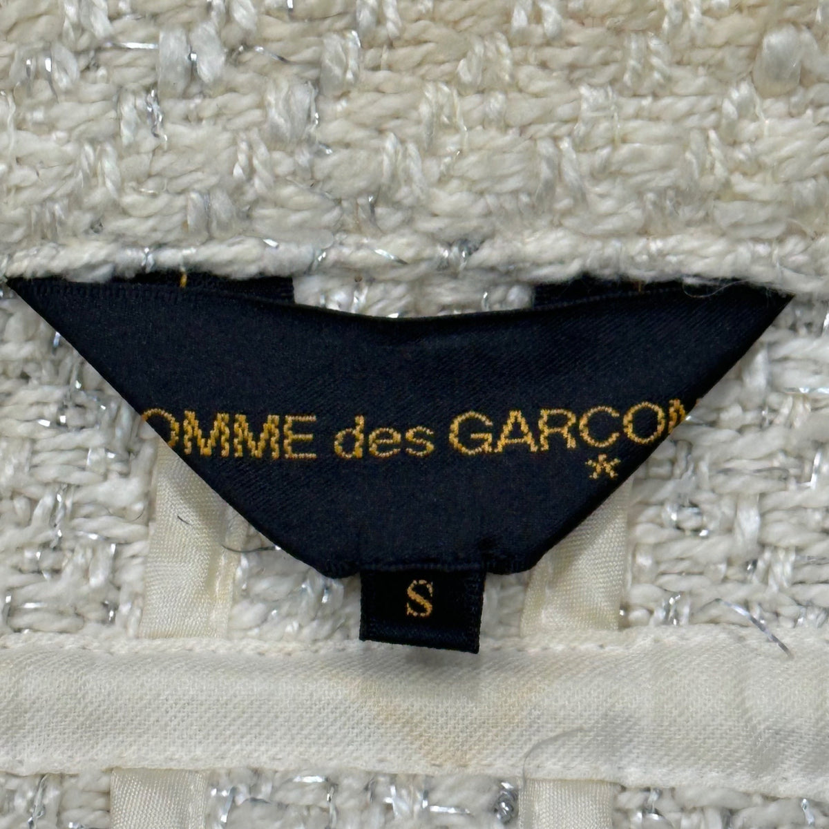 COMME des GARCONS 02SS Frayed Tweed Jacket Size S