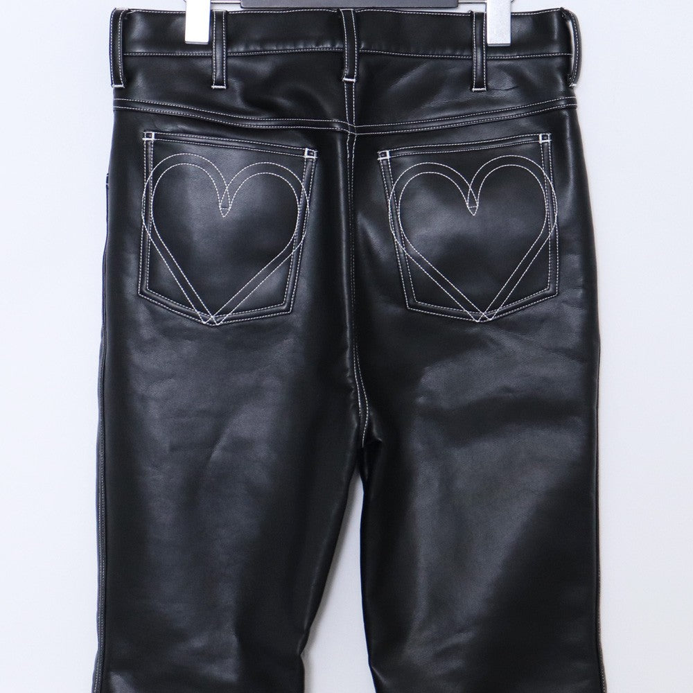 BASICKS Vegan Leather Pants Black Size M