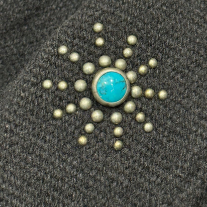 ORTEGA'S 90s Turquoise Studded Chimayo Jacket Size 40