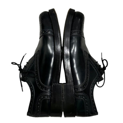 HEINRICH DINKELACKER Rio Captoe Cordovan Shoes Navy Size 7