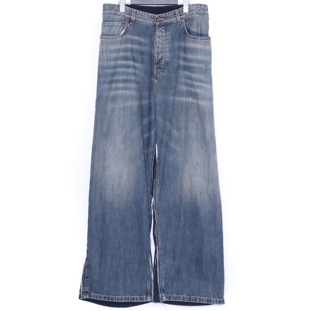 Balenciaga 23SS Hybrid Baggy Sweat Docking Jeans Pants Size S