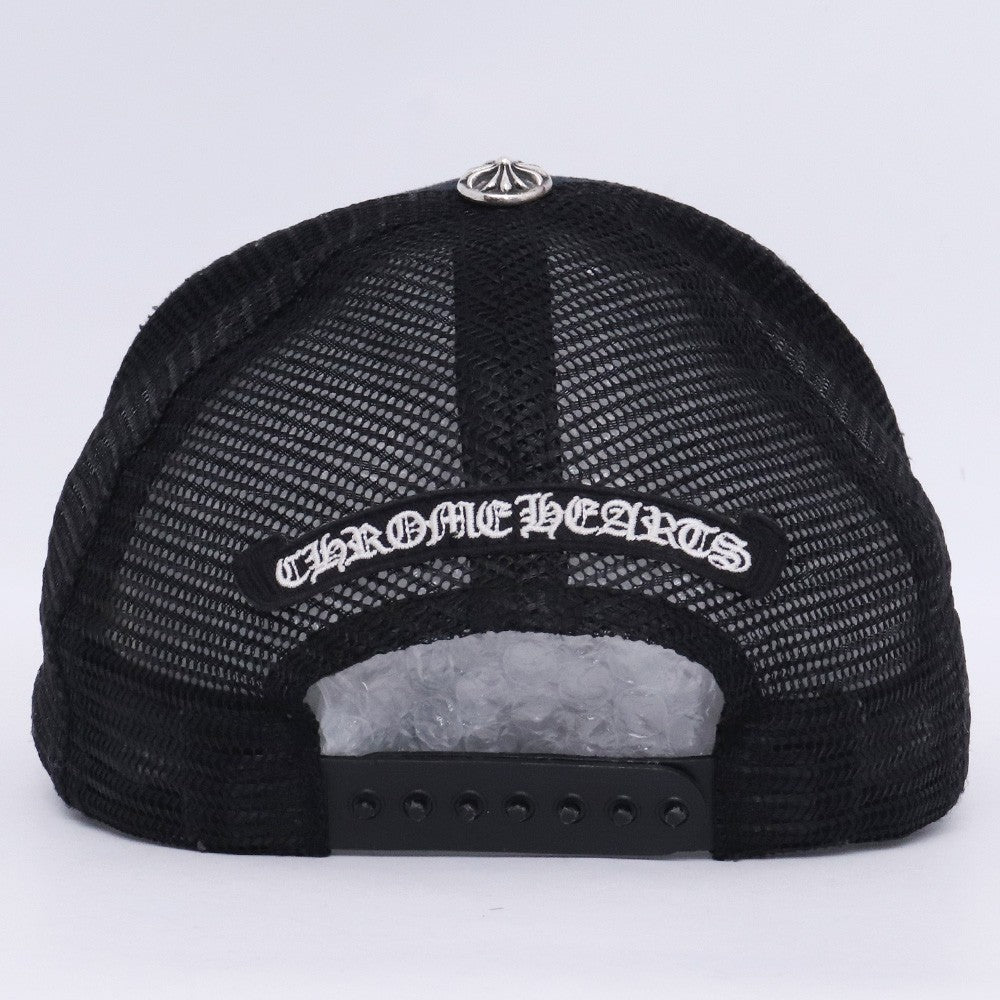 CHROME HEARTS FUCK YOU Mesh Trucker Cap Black Size F
