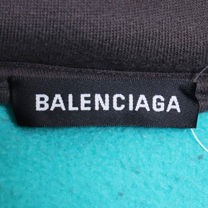 Balenciaga Multi-Color Half-Zip Kangaroo Hoodie Size M