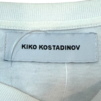 KIKO KOSTADINOV 19AW Midnight Stripe T-Shirt White Size L