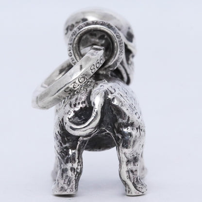 CHROME HEARTS Foti Skeeter Dog Silver Pendant Size F