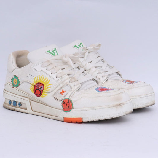 LOUIS VUITTON x Yayoi Kusama LV Trainer Sneakers White