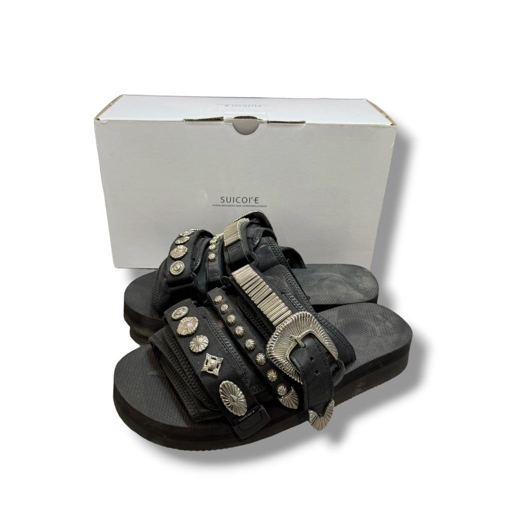 SUICOKE 23SS Toga Pulla Strap Sandals Black Size 26CM