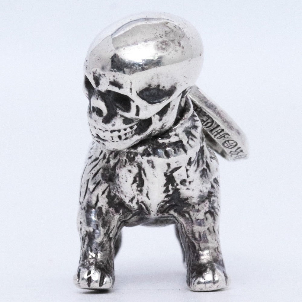 CHROME HEARTS Foti Skeeter Dog Silver Pendant Size F