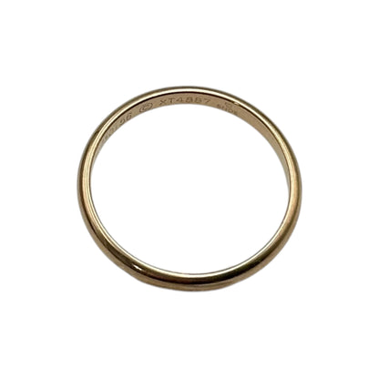 Cartier 18K Pink Gold Band Ring Size JP 15.5