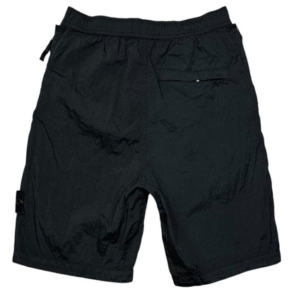 STONE ISLAND 23SS Nylon Metal Bermuda Shorts Black Size W28