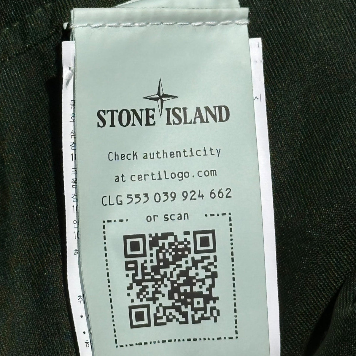 STONE ISLAND 22AW Garment Dyed Reps Overshirt Jacket Size XL
