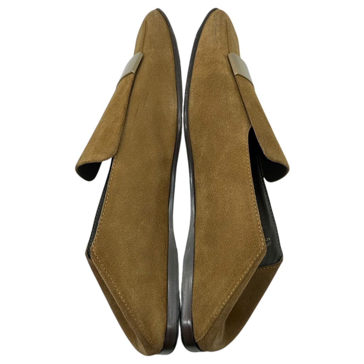 Sergio Rossi 23SS Metal Plate Loafers Beige Size 5 1/2
