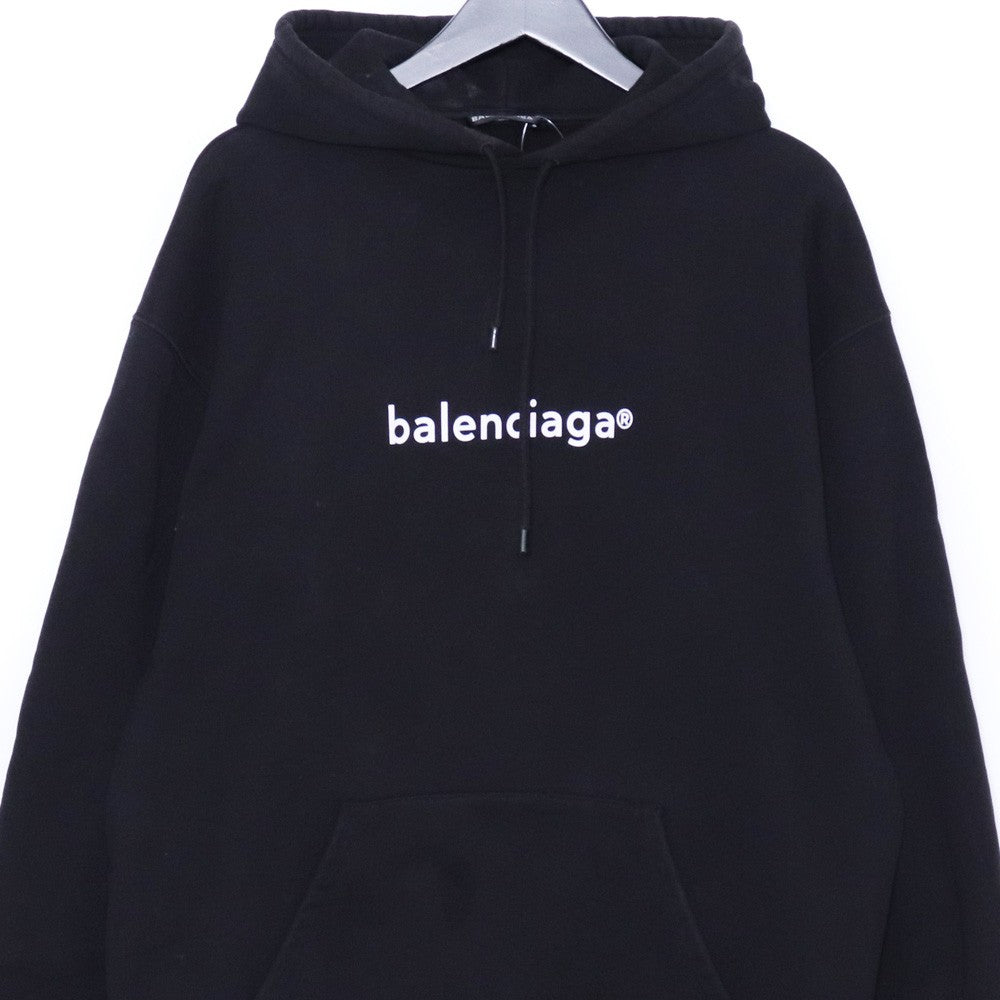 BALENCIAGA Copyright Medium Fit Hoodie Black Size L