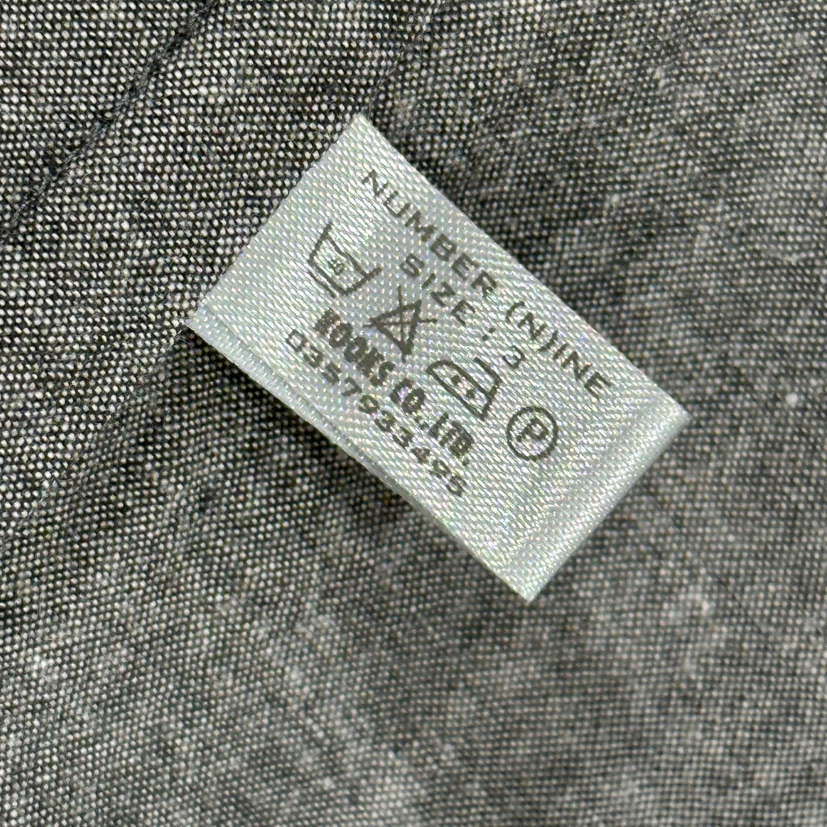 NUMBER (N)INE 01SS Jeff Buckley Skull Shirt Gray Size 3
