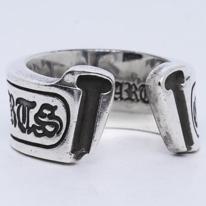CHROME HEARTS LG Scroll Label Ring Silver Size ONE SIZE